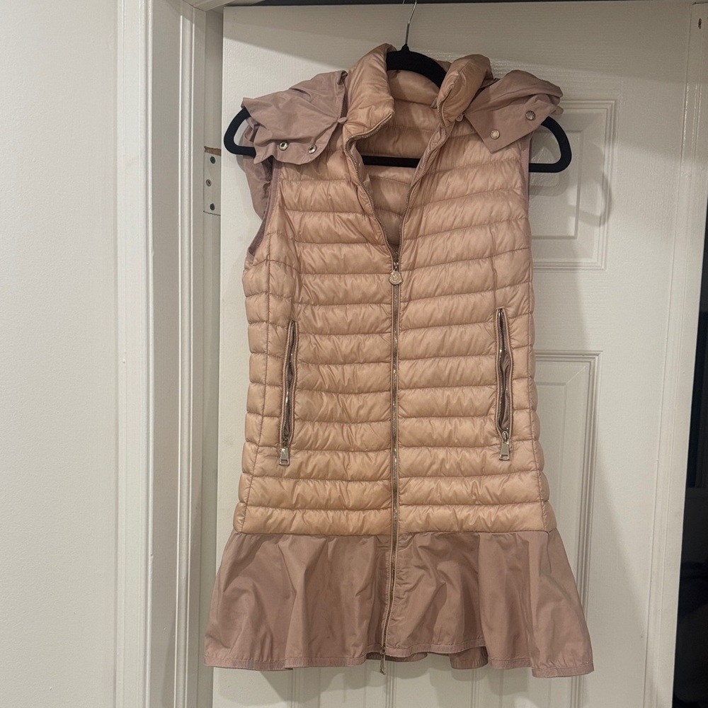 Moncler light pink Puffer Vest